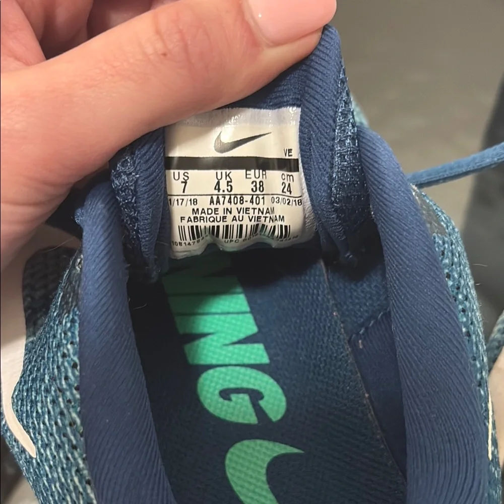 Nike Blue and Navy Women's Running Shoes